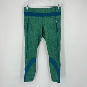 lululemon athletica Green and Blue Leggings
